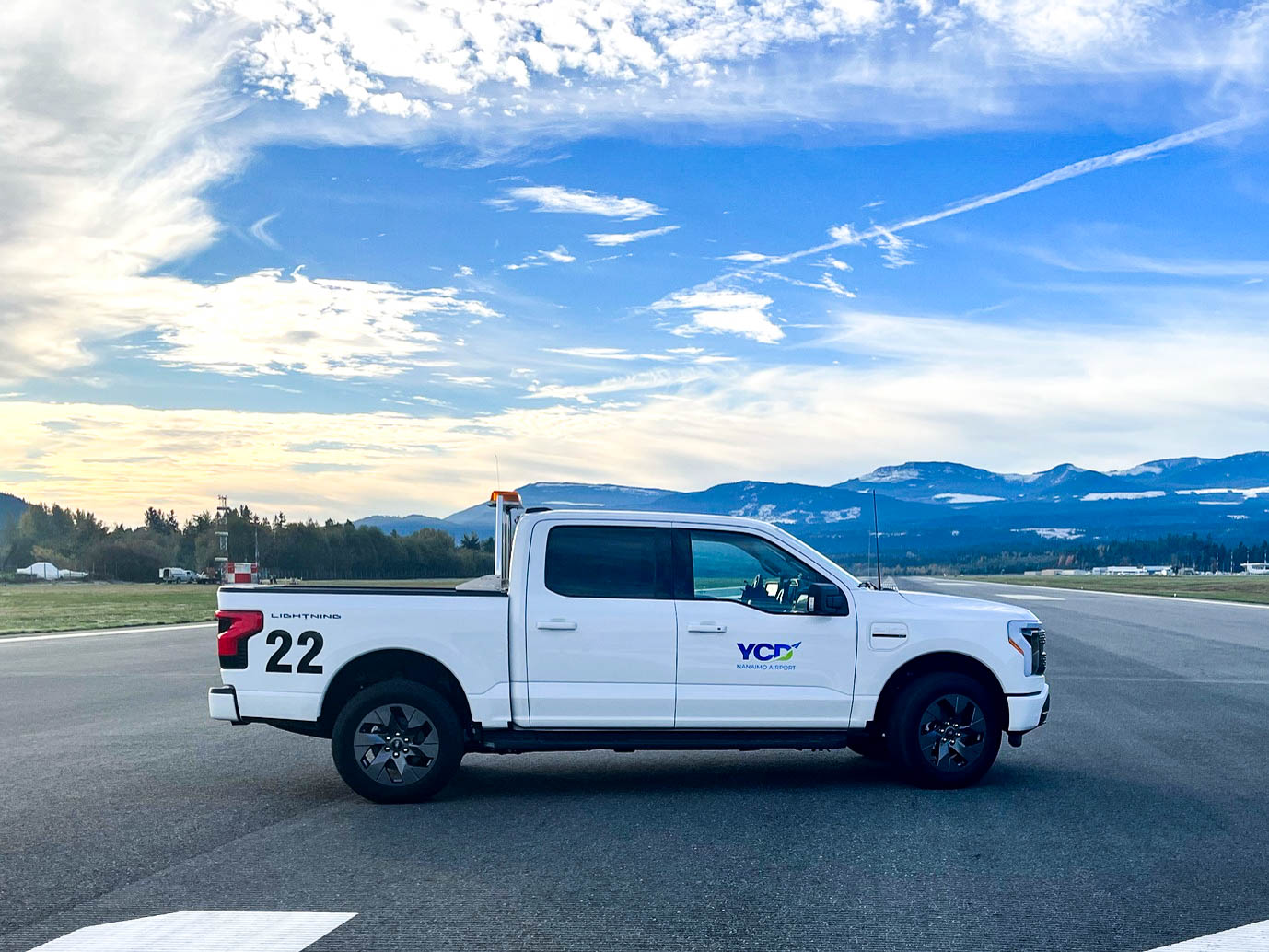 Ford Lightning Water drop balanced on a blade of grass